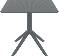 Sky table 80 dark grey