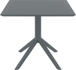 Sky table 80 dark grey