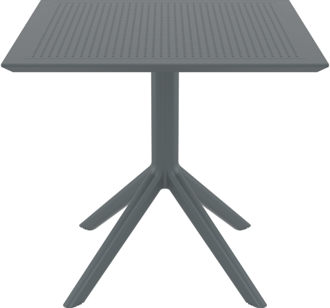Sky table 80 dark grey