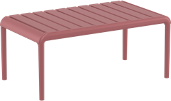 Paris lounge table dark marsala