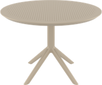 Sky table Ø105 taupe