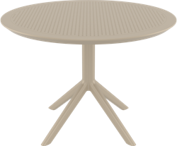 Sky table Ø105 taupe