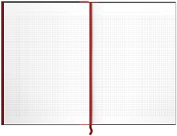 Notitieboek Oxford Black n' Red A4 96vel ruit 5mm-3