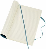 Moleskine Notitieboek large 130x210mm lijn soft cover reef blue-1