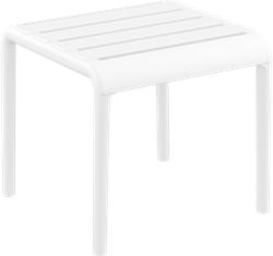 Paris side table white