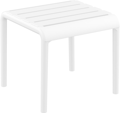 Paris side table white