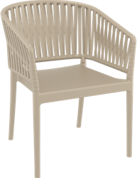 Portofino stoel taupe