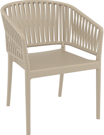 Portofino stoel taupe