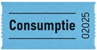 Consumptiebon Combicraft 57x30mm 2-zijdig 2x1000 stuks blauw-2