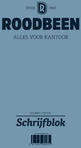 Schrijfblok Roodbeen A4 gelinieerd-2