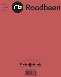 Schrijfblok Roodbeen A4 gelinieerd