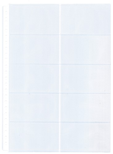 Showtas Kangaro A4 23-gaats PP 0.12mm voor 10 visitekaartjes