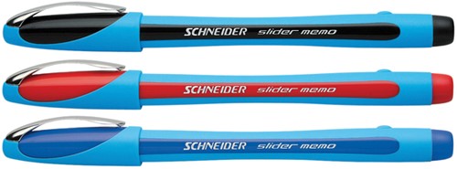 Balpen Schneider Slider Memo extra breed 1.4mm zwart-2