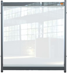 Bureauscherm Nobo Modulair doorzichtig PVC 750x820mm
