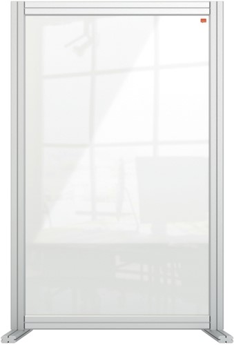 Bureauscherm Nobo modulair transparant acryl 60x100cm
