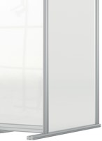Bureauscherm uitbreidingspaneel Nobo Modulair transparant acryl 40x100cm-7