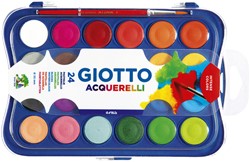 Gouache Giotto 30mm doos à 24 kleuren met penseel