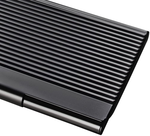 Visitekaarthouder Sigel VZ134 voor 20 kaarten 91x58mm aluminium mat zwart-3