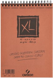 Schetsblok Canson XL A5 60 vel 90gr spiraal