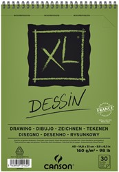 Tekenblok Canson XL dessin A5 30 vel 160gr spiraal