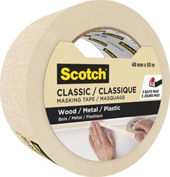 Afplaktape Scotch Classic 48mmx50m beige