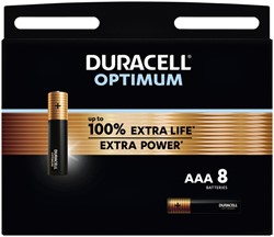 Batterij Duracell Optimum 100% 8xAAA