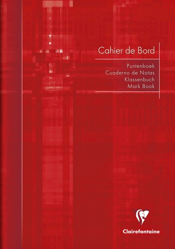 Puntenboek leraren Clairfontaine A4 72blz meertalig assorti-3