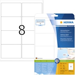 Etiket HERMA 5077 A4 99.1x67.7mm premium 200stuks wit