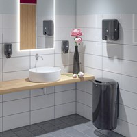 Toiletpapierdispenser Tork T2 Elevation jumbo klein zwart 555008-1