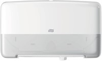 Toiletpapierdispenser Tork Twin Mini T2 Elevation wit 555500-2