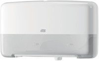 Toiletpapierdispenser Tork Twin Mini T2 Elevation wit 555500-3