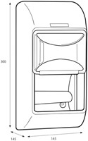 Dispenser Katrin 104452 toiletpapier standaard zwart-3
