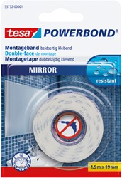 Montagetape tesa® Powerbond Spiegel dubbelzijdig 1,5mx19mm