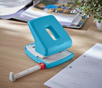 Perforator Leitz Cosy 2-gaats 30vel blauw-3