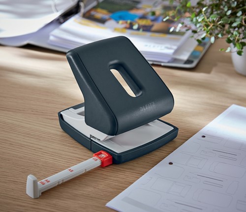 Perforator Leitz Cosy 2-gaats 30vel grijs-3