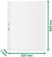 Showtas Leitz Recycle maxi 11-gaats PP A4 100micron transparant 25 stuks-2
