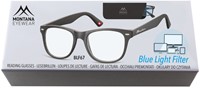Leesbril Montana +3.00 dpt blue light filter zwart-2