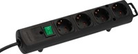 Stekkerdoos Brennenstuhl Comfort Plus 4 voudig inclusief platte stekker 2 meter zwart-2