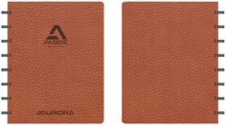 Schrift Adoc Business A5 ruit 5x5mm 144 pagina's 90gr bruin