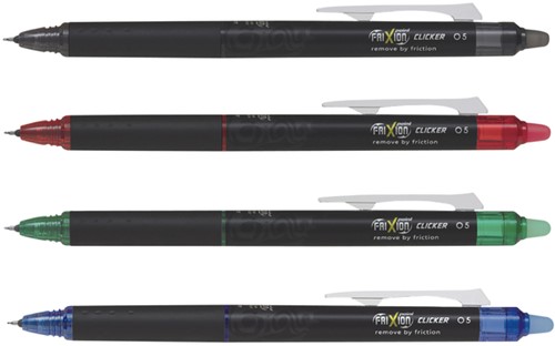 Rollerpen PILOT friXion Synergy point clicker fijn rood-2