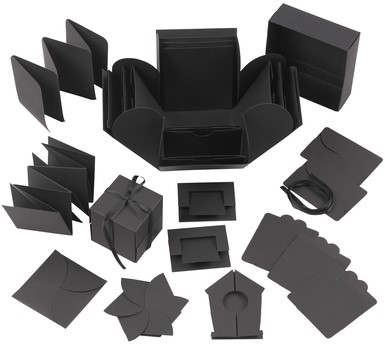 Explosion box Creotime 12x12x12cm zwart-2