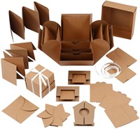 Explosion box Creotime 12x12x12cm naturel-2