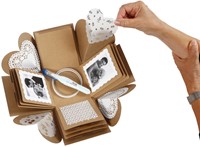 Explosion box Creotime 12x12x12cm naturel-1