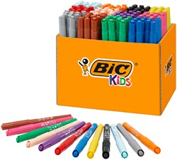 Kleurstiften BicKids visacolor ecolutions XL assorti schoolbox à 144 stuks