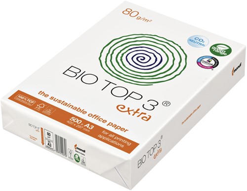 Kopieerpapier BioTop 3 A3 80gr naturel 500 vel