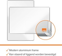 Whiteboard Nobo Premium Plus 90x120cm staal-9