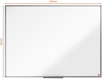 Whiteboard Nobo Essence magnetisch 90x120cm staal-2