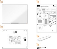Whiteboard Nobo Impression Pro 60x90cm staal-2