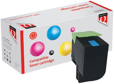 Tonercartridge Quantore alternatief tbv Lexmark 80C2SC0 blauw