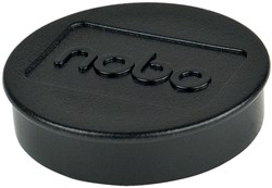 Magneet Nobo 38mm 250gr zwart 10 stuks